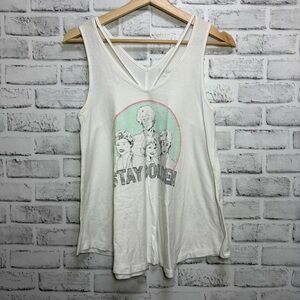 ABC Studios Golden Girls Stay Golden Flowing Tank Top S